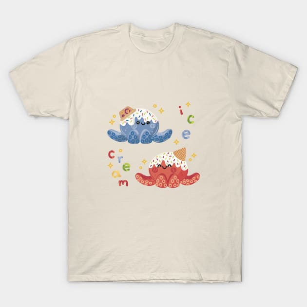 Ice cream friends T-Shirt by SiselieStudio